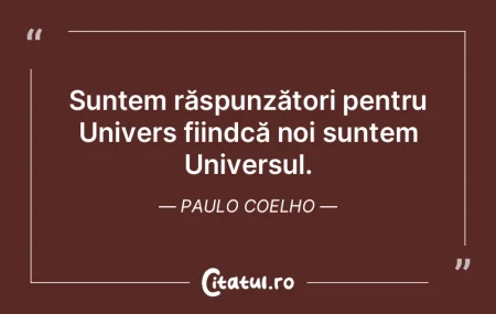 Universul ne spune Nu. Noi, în schimb, ...