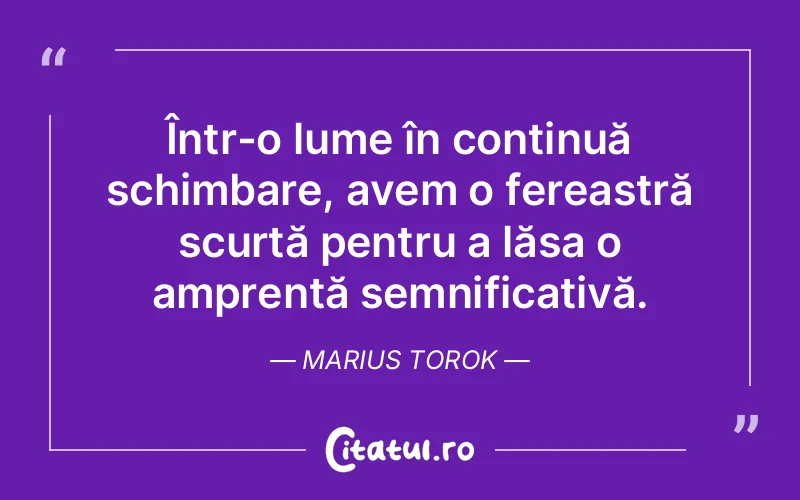 Citat Marius Torok - citate viata