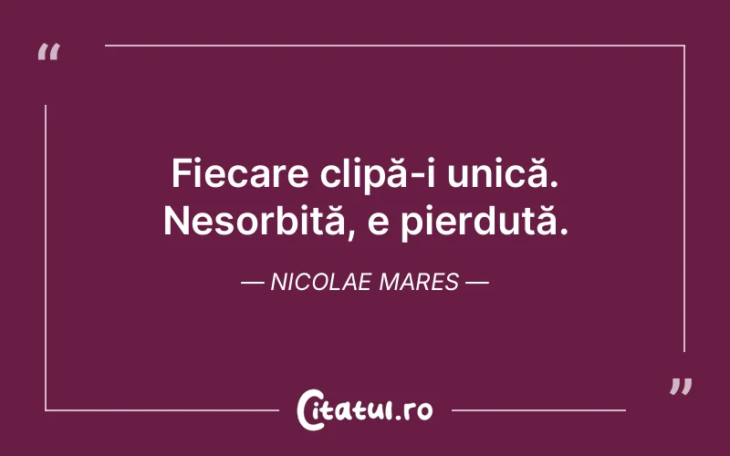 Citat Nicolae Mares - citate viata