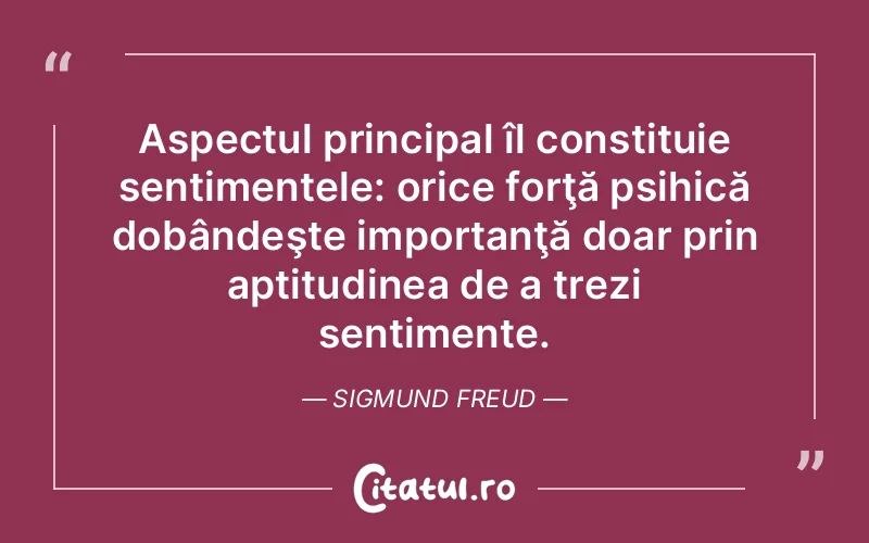 Citat Sigmund Freud - citate viata