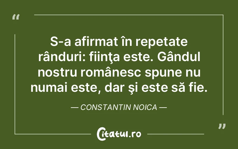 Citat Constantin Noica - citate viata