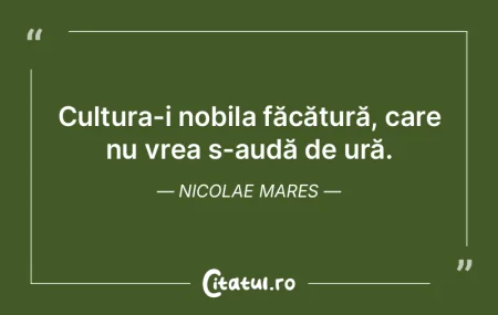 Ura nu naște bunăstare; instinctul nim... Ura nu naște bunăstare; instinctul nim...