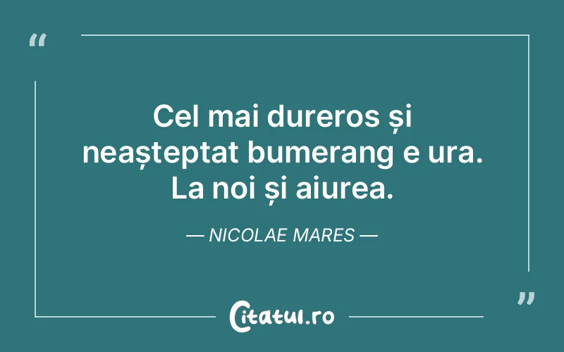 Citat Nicolae Mares - citate viata