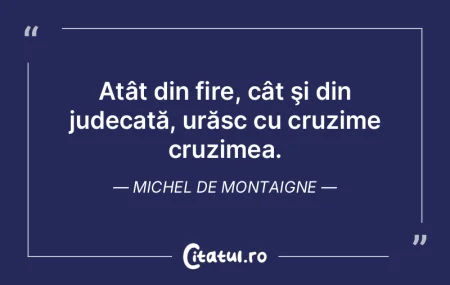 Sunt vrăjmaşul acţiunilor subtile şi... Sunt vrăjmaşul acţiunilor subtile şi...