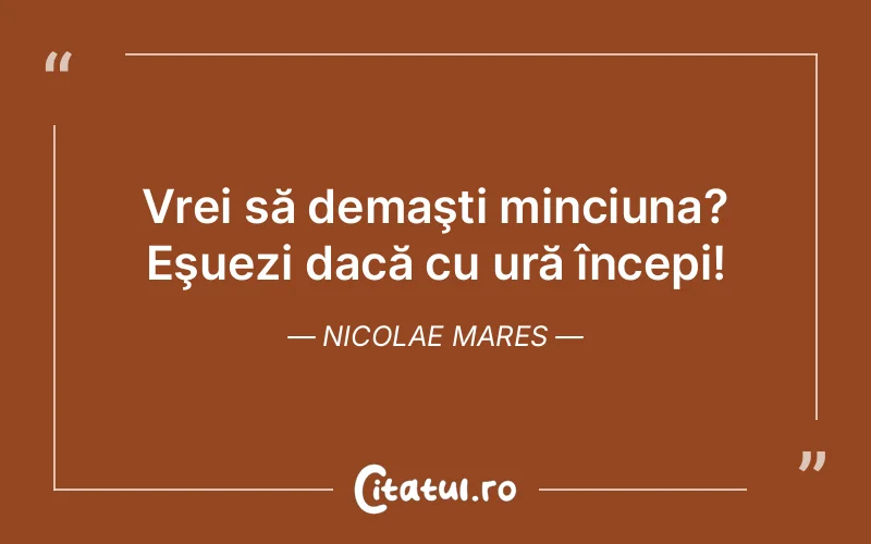Citat Nicolae Mares - citate viata