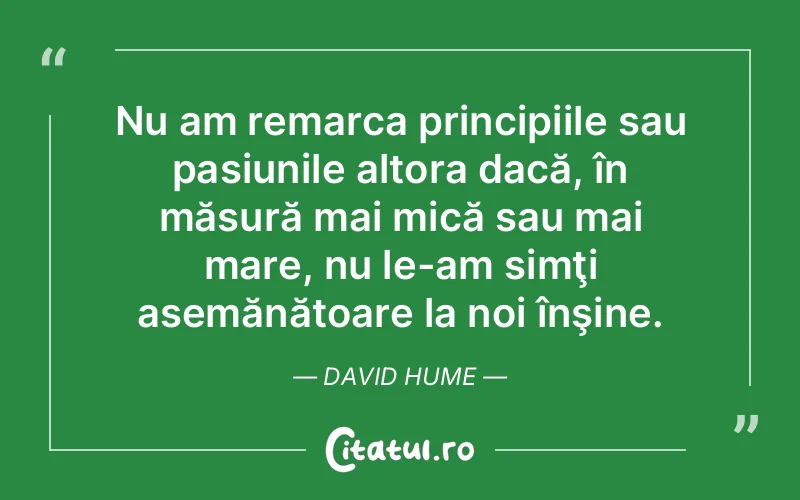 Citat David Hume - citate viata