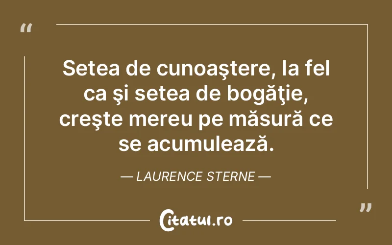 Citat Laurence Sterne - citate viata