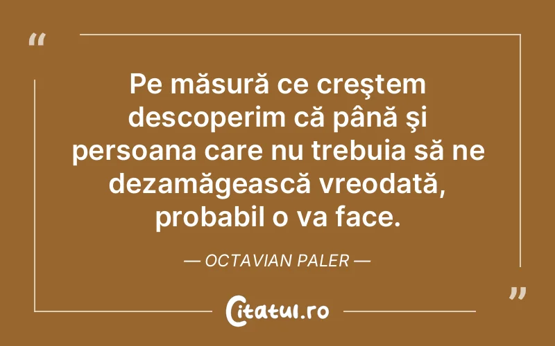 Citat Octavian Paler - citate viata
