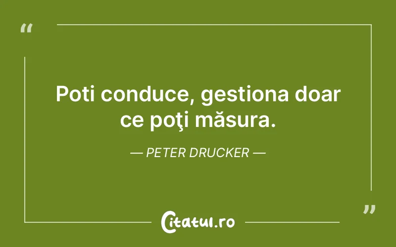 Citat Peter Drucker - citate viata
