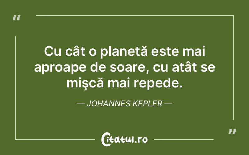 Citat Johannes Kepler - citate viata