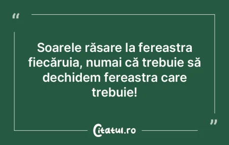 Fiecare dintre noi avem un soare, însă... Fiecare dintre noi avem un soare, însă...
