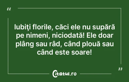 Oricât de sus vei ajunge, soarele tot v...