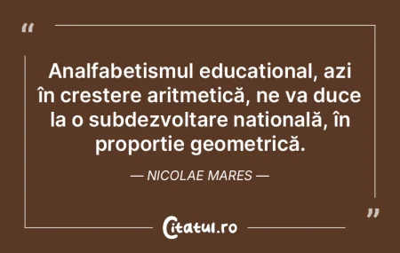 O meditaţie mai profundă ne arată că...