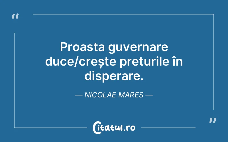 Citat Nicolae Mares - citate viata