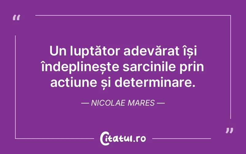 Citat Nicolae Mares - citate viata