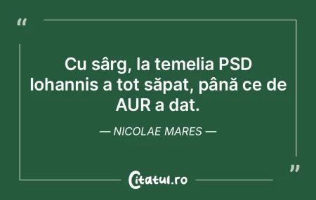 De îndată nu poate înainta pentru că...