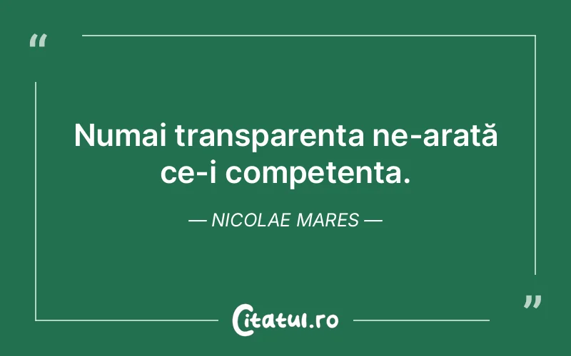 Citat Nicolae Mares - citate viata