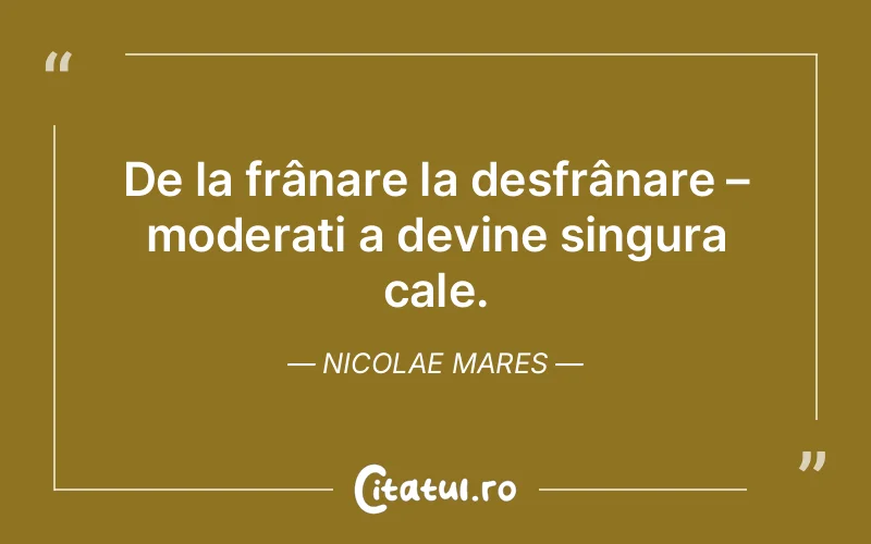 Citat Nicolae Mares - citate viata