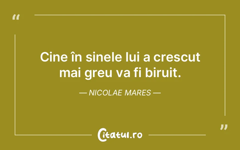 Citat Nicolae Mares - citate viata
