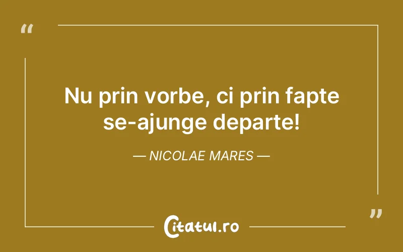Citat Nicolae Mares - citate viata