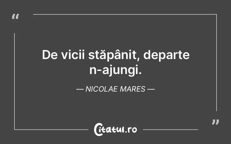 Citat Nicolae Mares - citate viata
