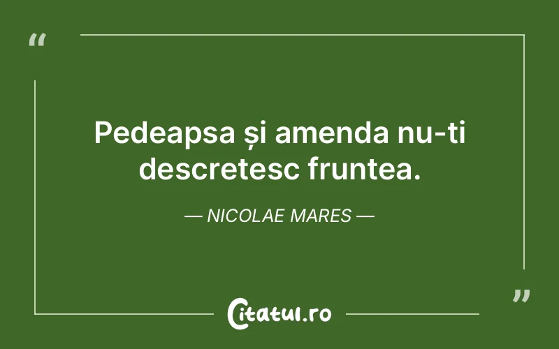 Citat Nicolae Mares - citate viata
