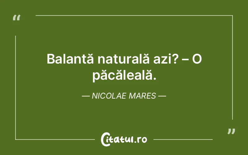 Citat Nicolae Mares - citate viata