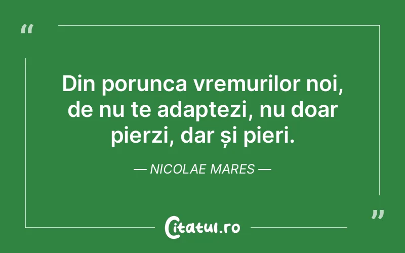 Citat Nicolae Mares - citate viata
