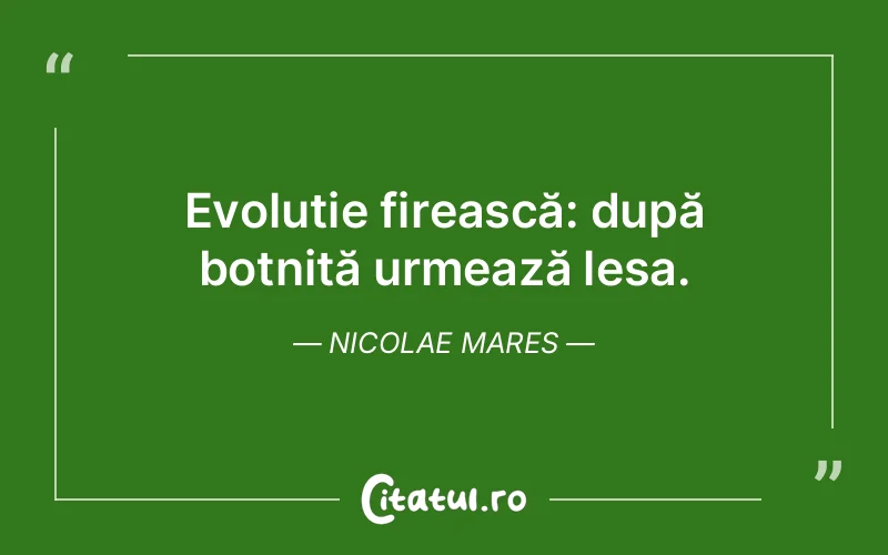 Citat Nicolae Mares - citate viata