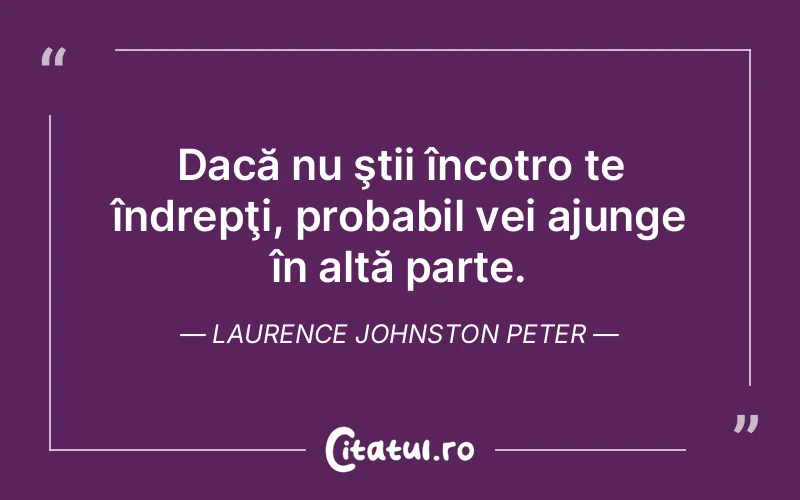Citat Laurence Johnston Peter - citate viata