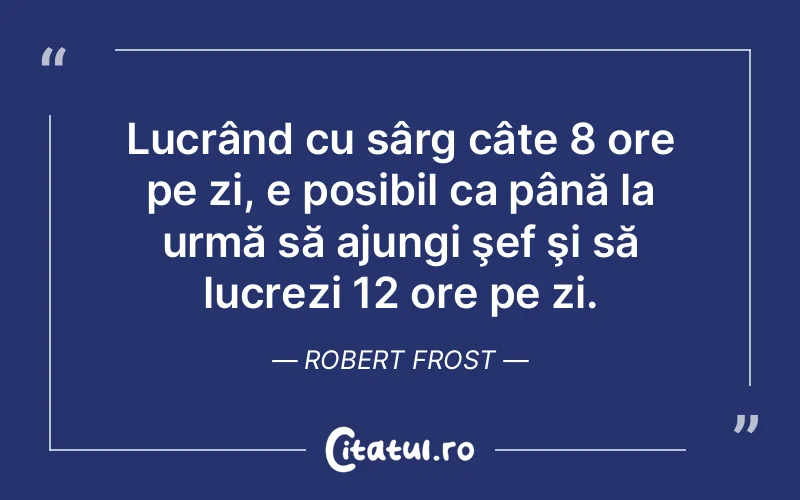 Citat Robert Frost - citate viata