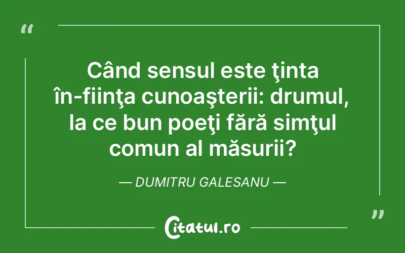 Citat Dumitru Galesanu - citate viata