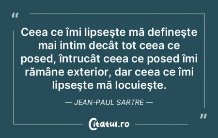 O fiinţă centrată în Sine cunoaşte ...
