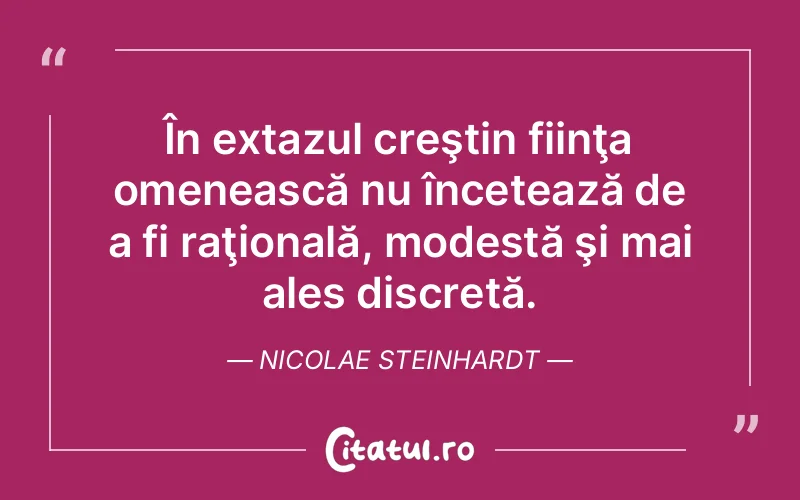 Citat Nicolae Steinhardt - citate viata