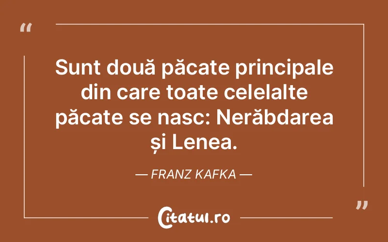 Citat Franz Kafka - citate viata
