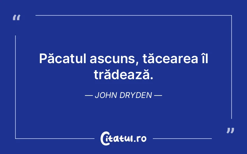 Citat John Dryden - citate viata