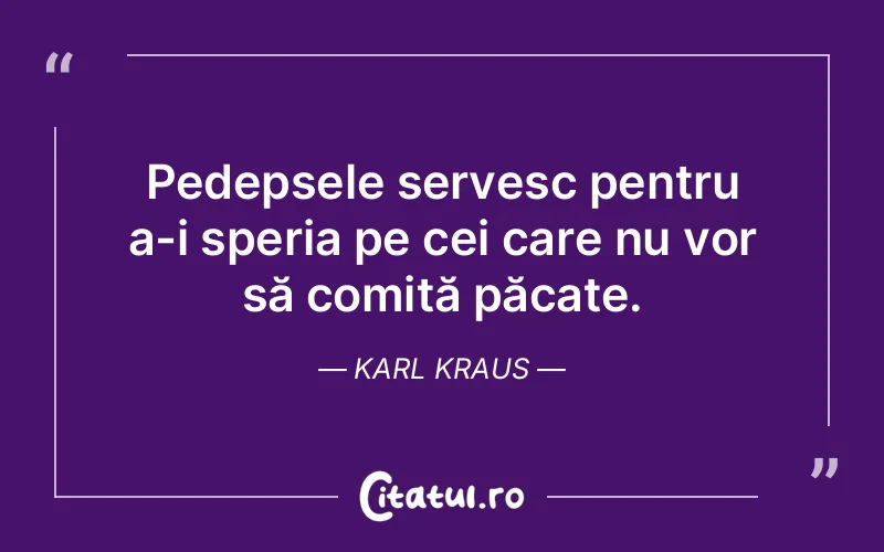 Citat Karl Kraus - citate viata