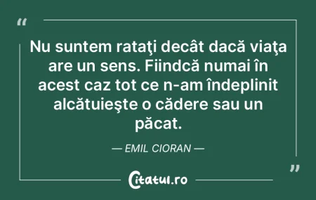 Păcat: paşaport pentru infern.