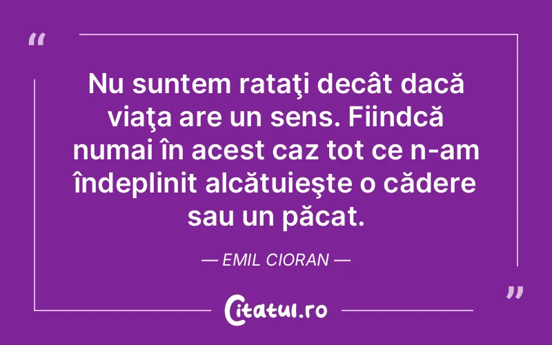 Citat Emil Cioran - citate viata