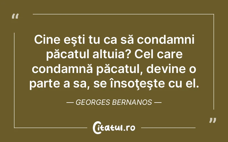 Citat Georges Bernanos - citate viata