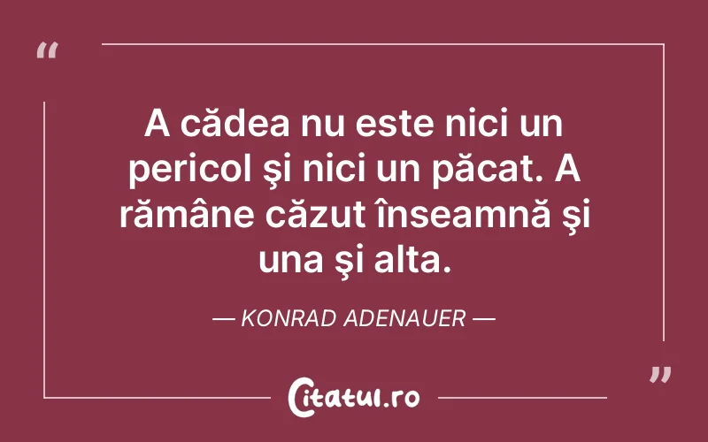 Citat Konrad Adenauer - citate viata
