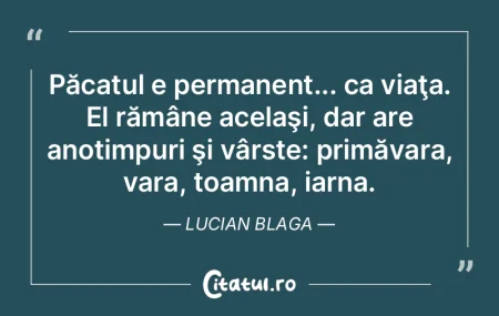 Numai păcatele nu te lasă să dormi. M...
