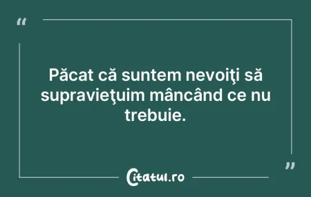 Nu te obosi să fii modern. Din păcate ...