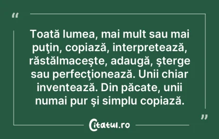 Sunt trei reguli pentru a scrie un roman...