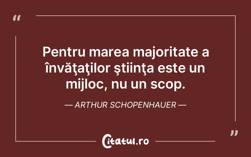 Citat Arthur Schopenhauer - citate viata