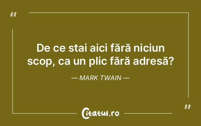 Citat Mark Twain - citate viata