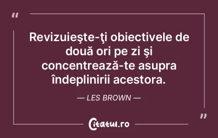 Poate obiectivul nostru nu ar trebui să...