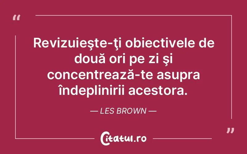 Citat Les Brown - citate viata