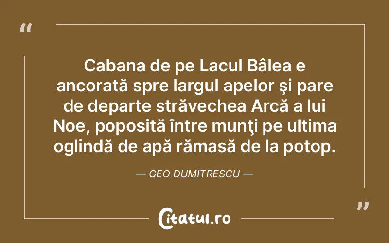 Citat Geo Dumitrescu - citate viata