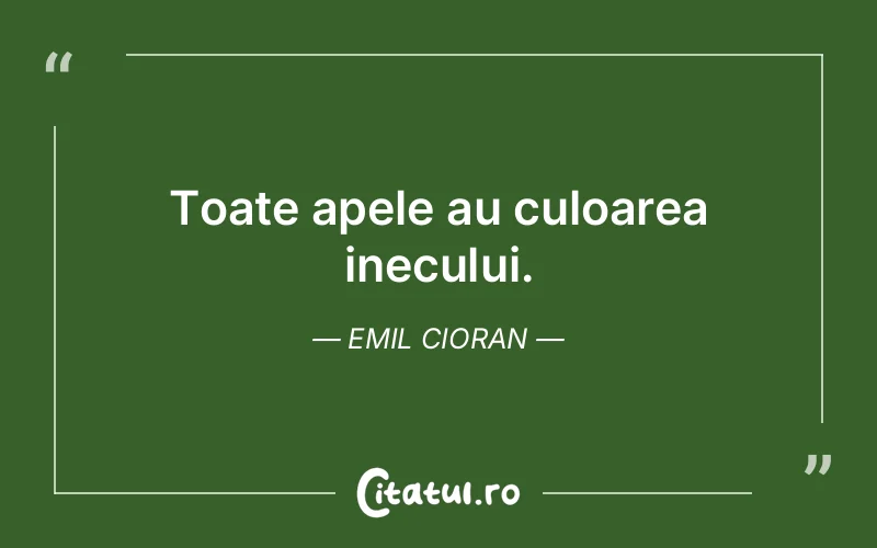 Citat Emil Cioran - citate viata